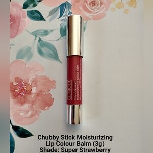 Clinique Chubby Stick Lip Colour Balm Moisturizing Lipstick In Super Strawberry